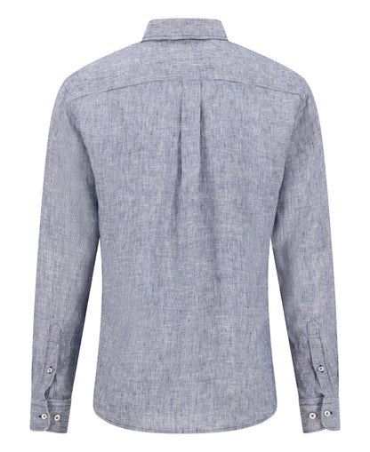 Linen Stripe Button down 1/1 - Navy