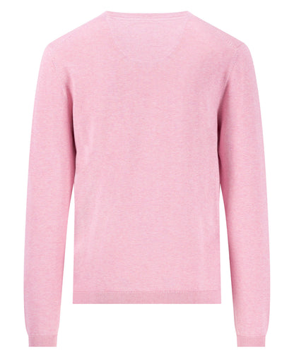 O-Neck Air Cotton Jumper - Peony