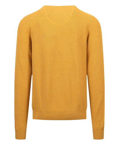 Structured O-Neck Knit - New Dijon