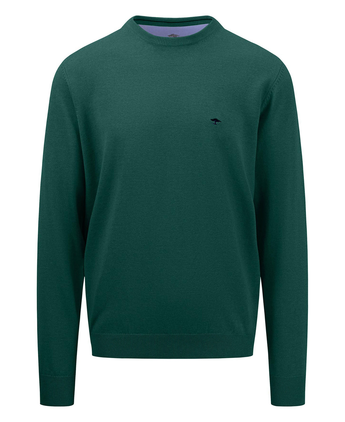 O-Neck Superfine Jumper - Dark Emerald