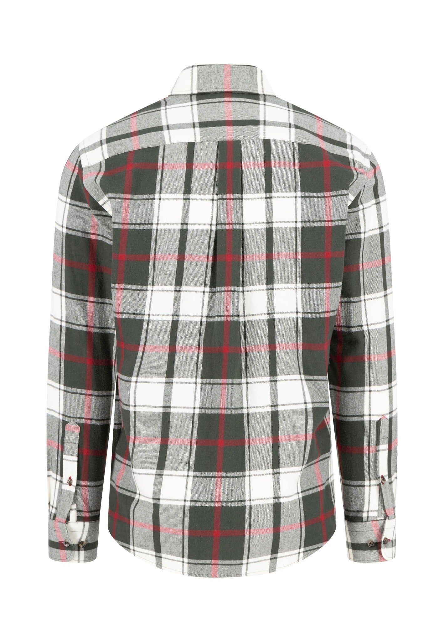 Premium Flannel  Button Down Check Shirt - Dark Ivy