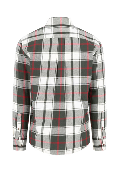 Premium Flannel  Button Down Check Shirt - Dark Ivy