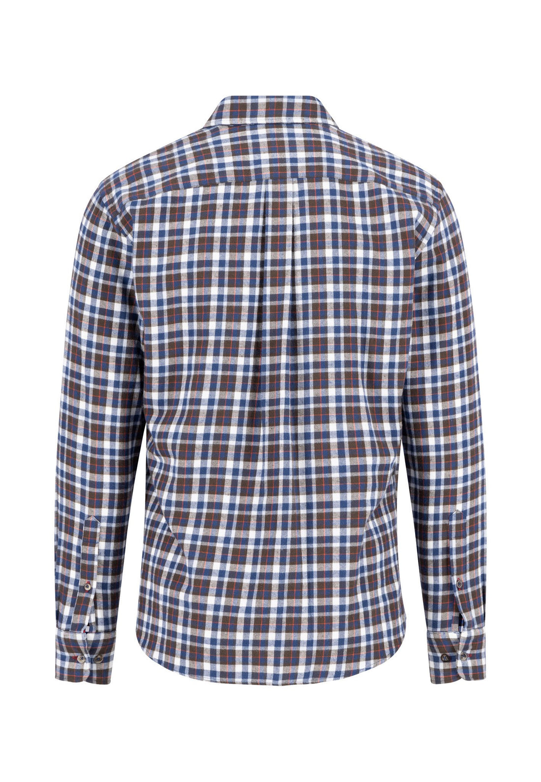 Premium Flannel Button Down Check Shirt - Dark Chocolate