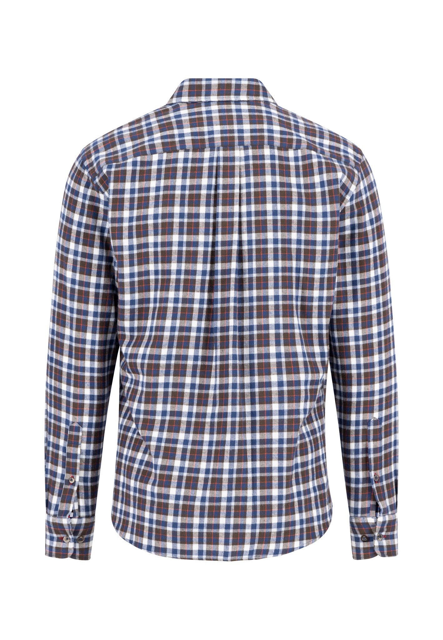 Premium Flannel Button Down Check Shirt - Dark Chocolate