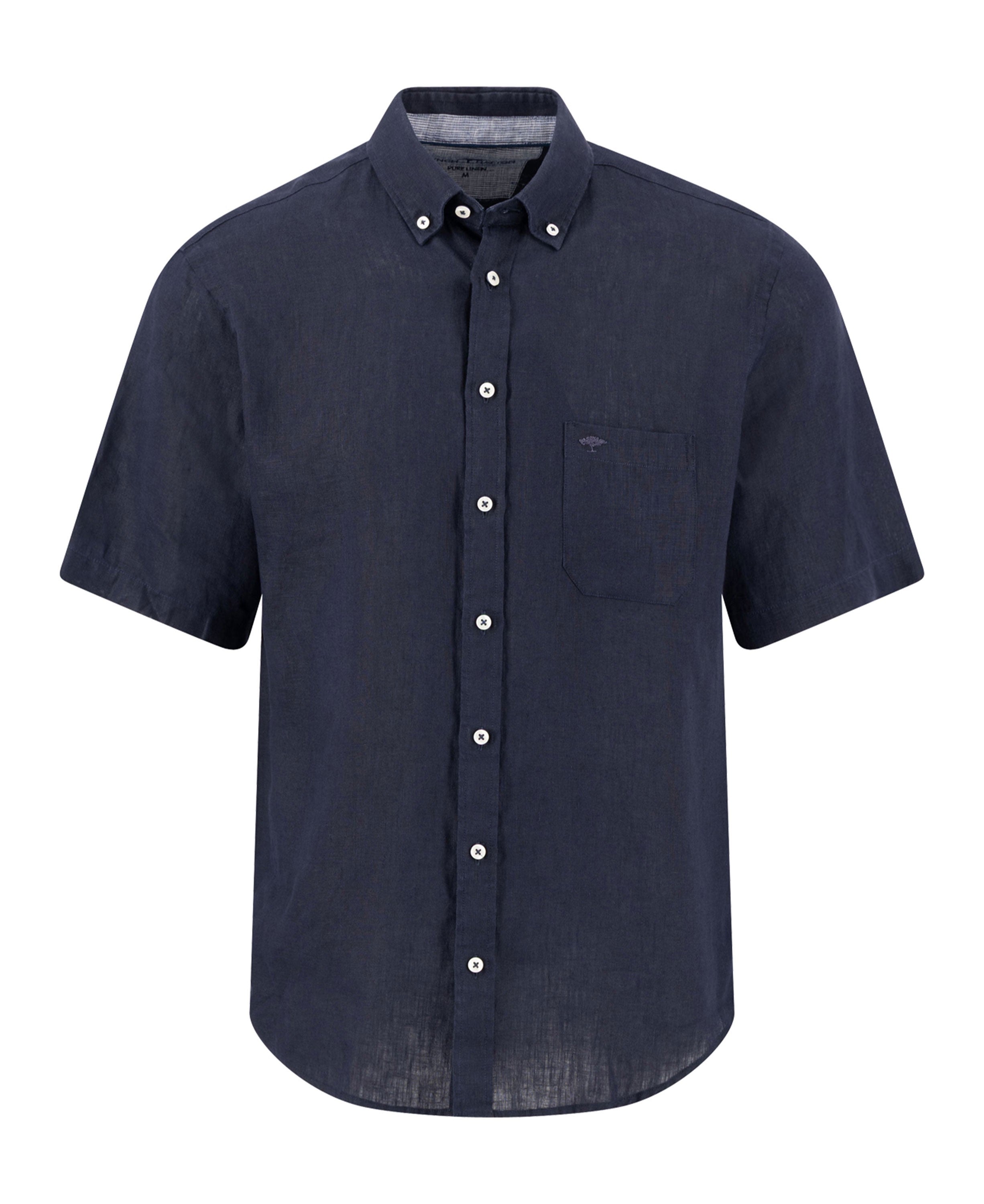 Premium Linen Button down 1/2 - Navy