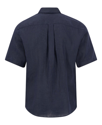 Premium Linen Button down 1/2 - Navy
