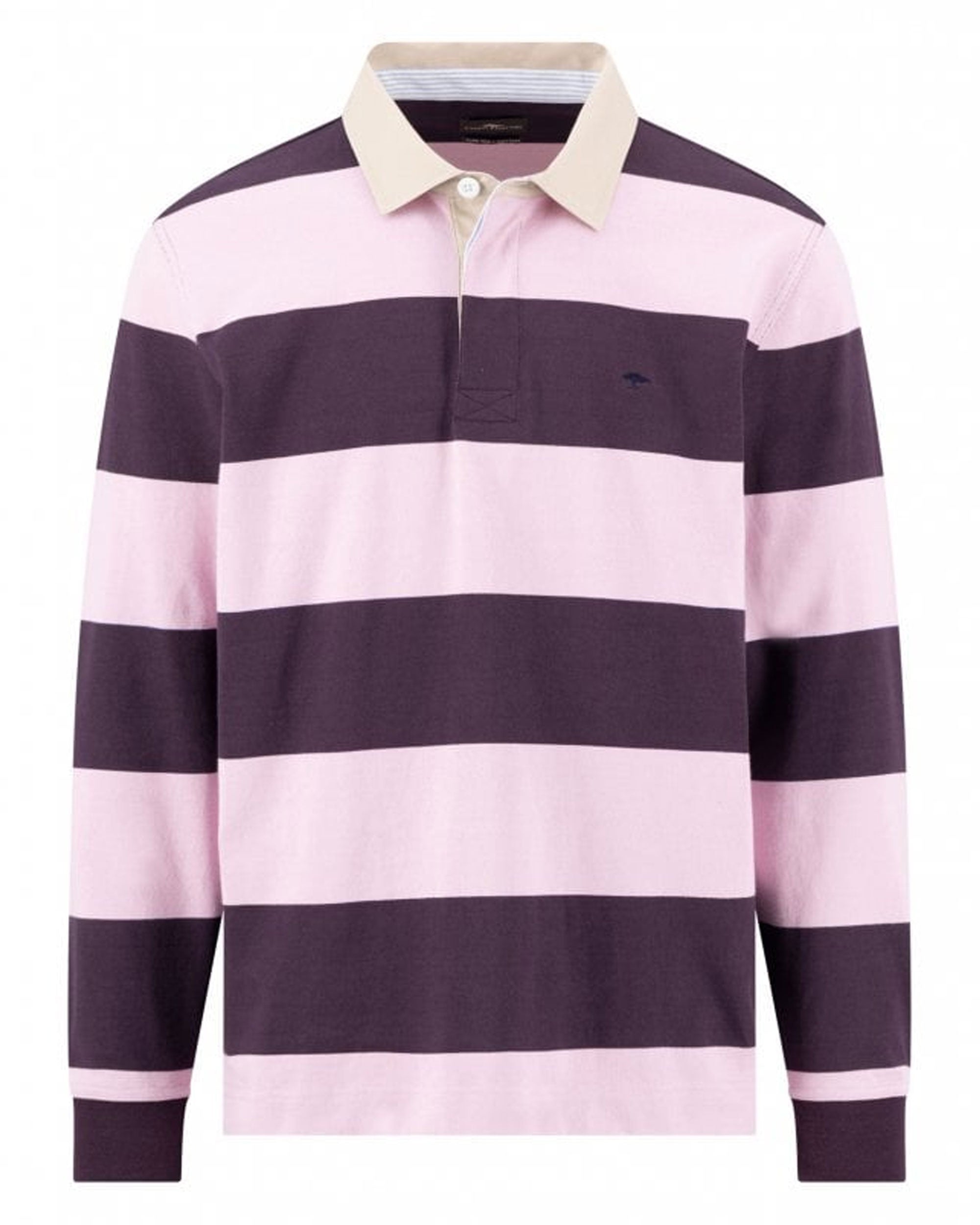 Rugby Polo Stripe - Aubergine