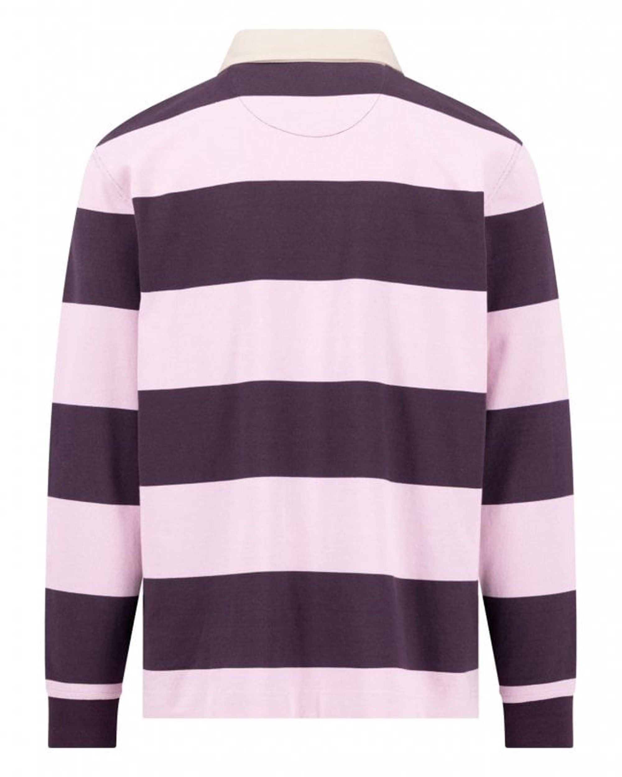 Rugby Polo Stripe - Aubergine