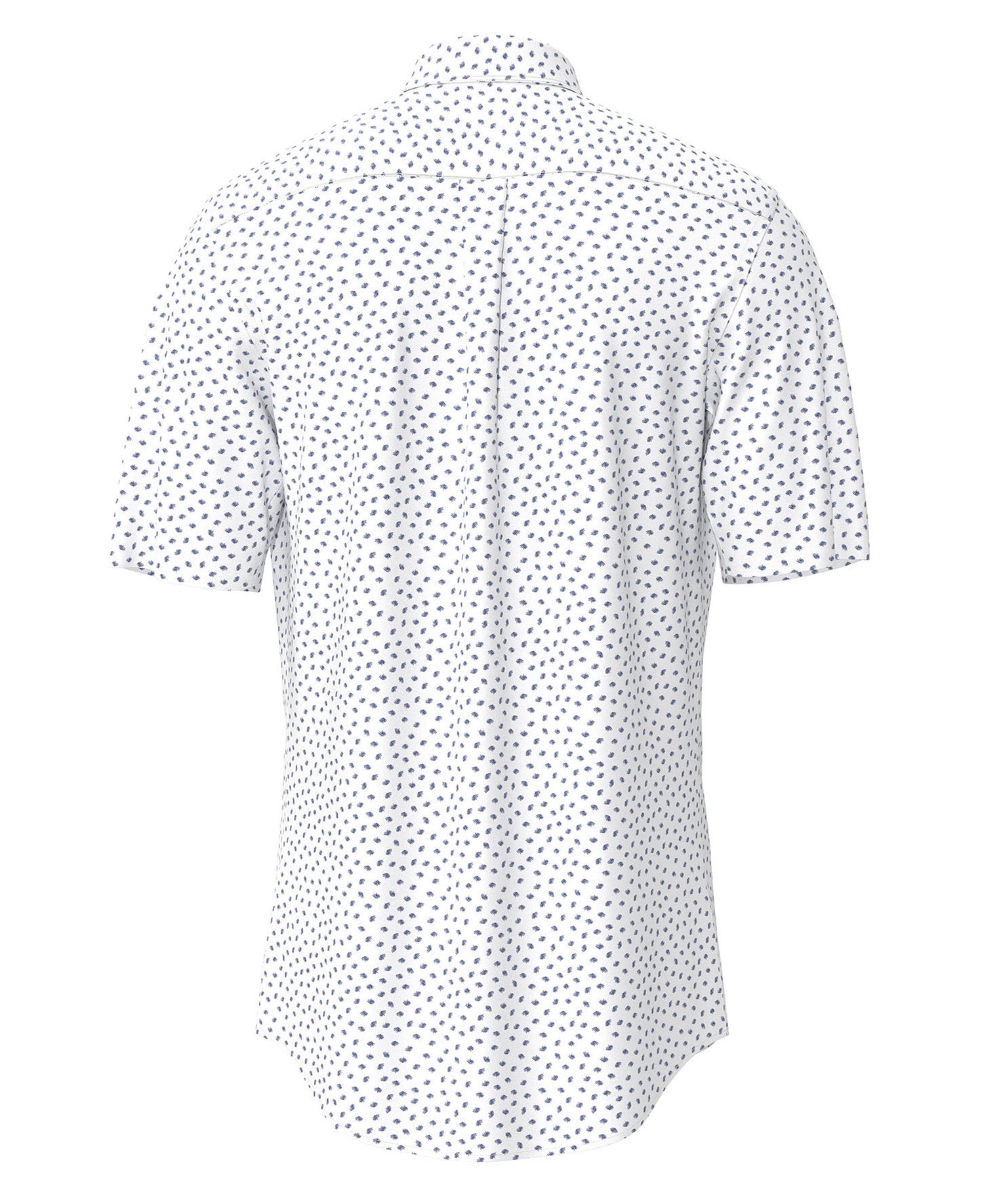 Seersucker Print Shirt - Navy