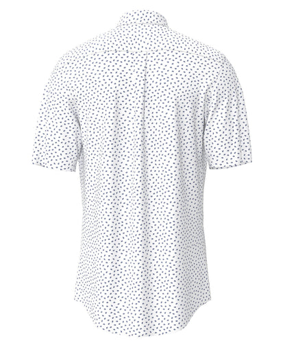 Seersucker Print Shirt - Navy