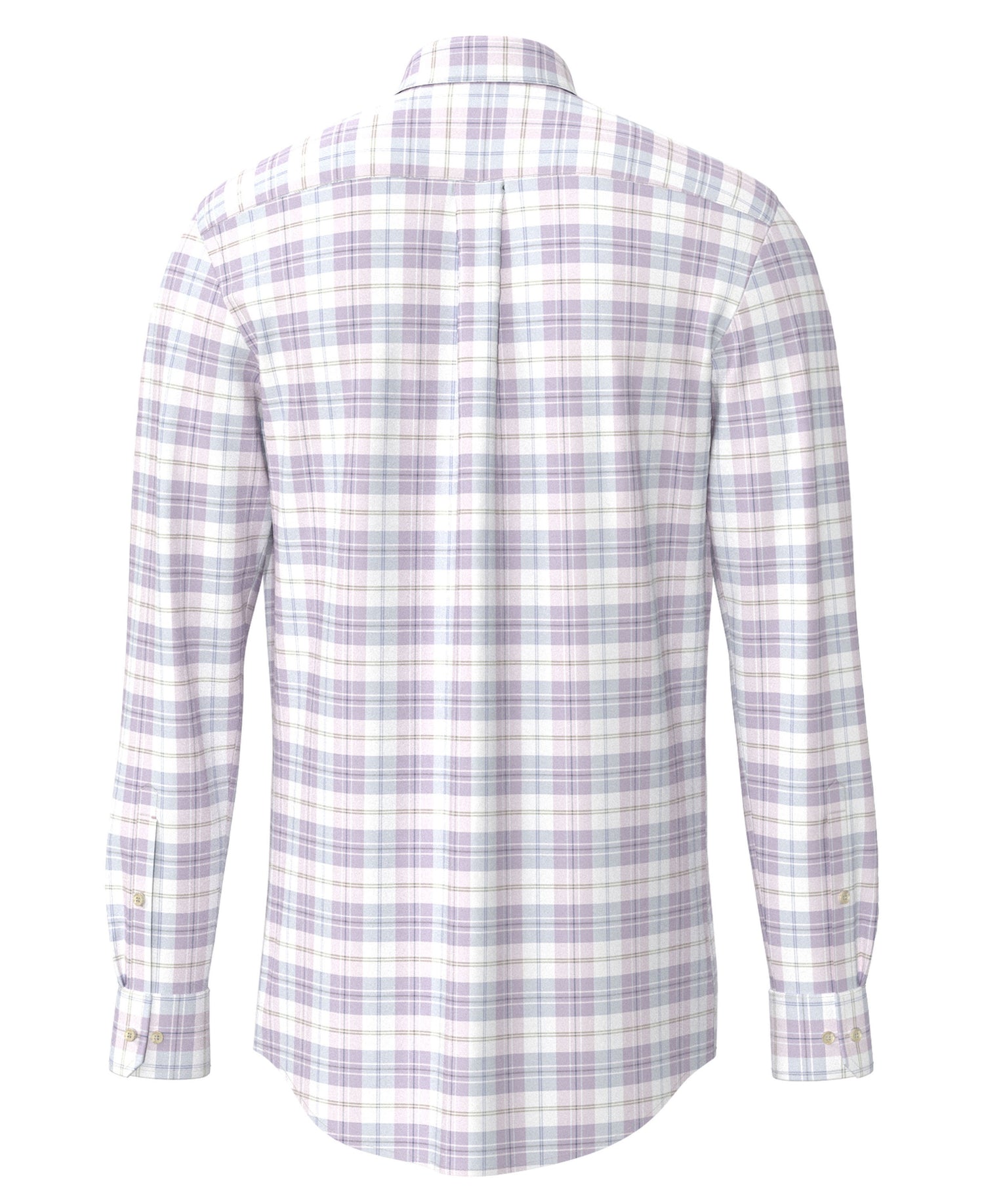 Slub Check Button down 1/1 - Magnolia