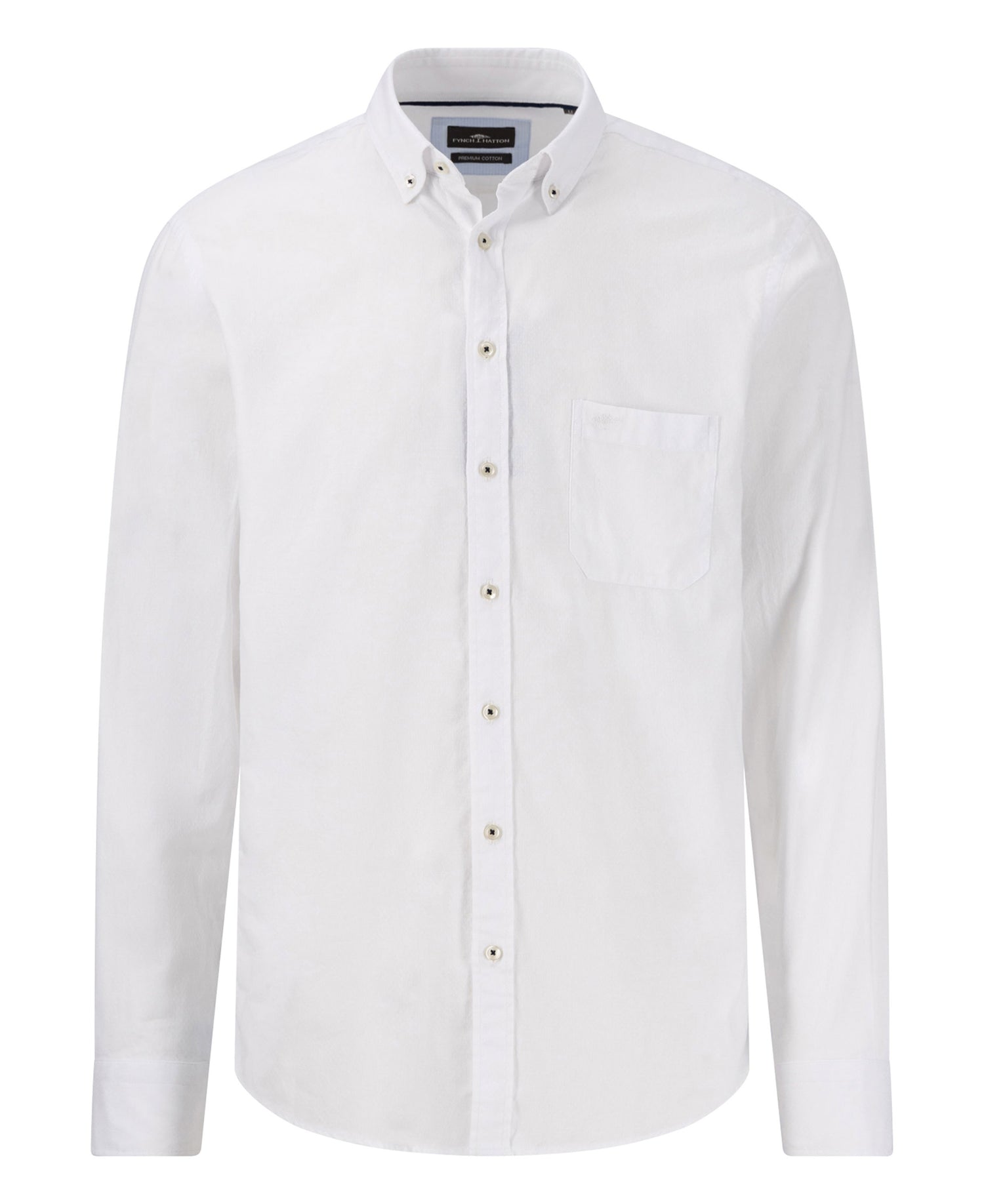 Long Sleeve Structure Shirt - White