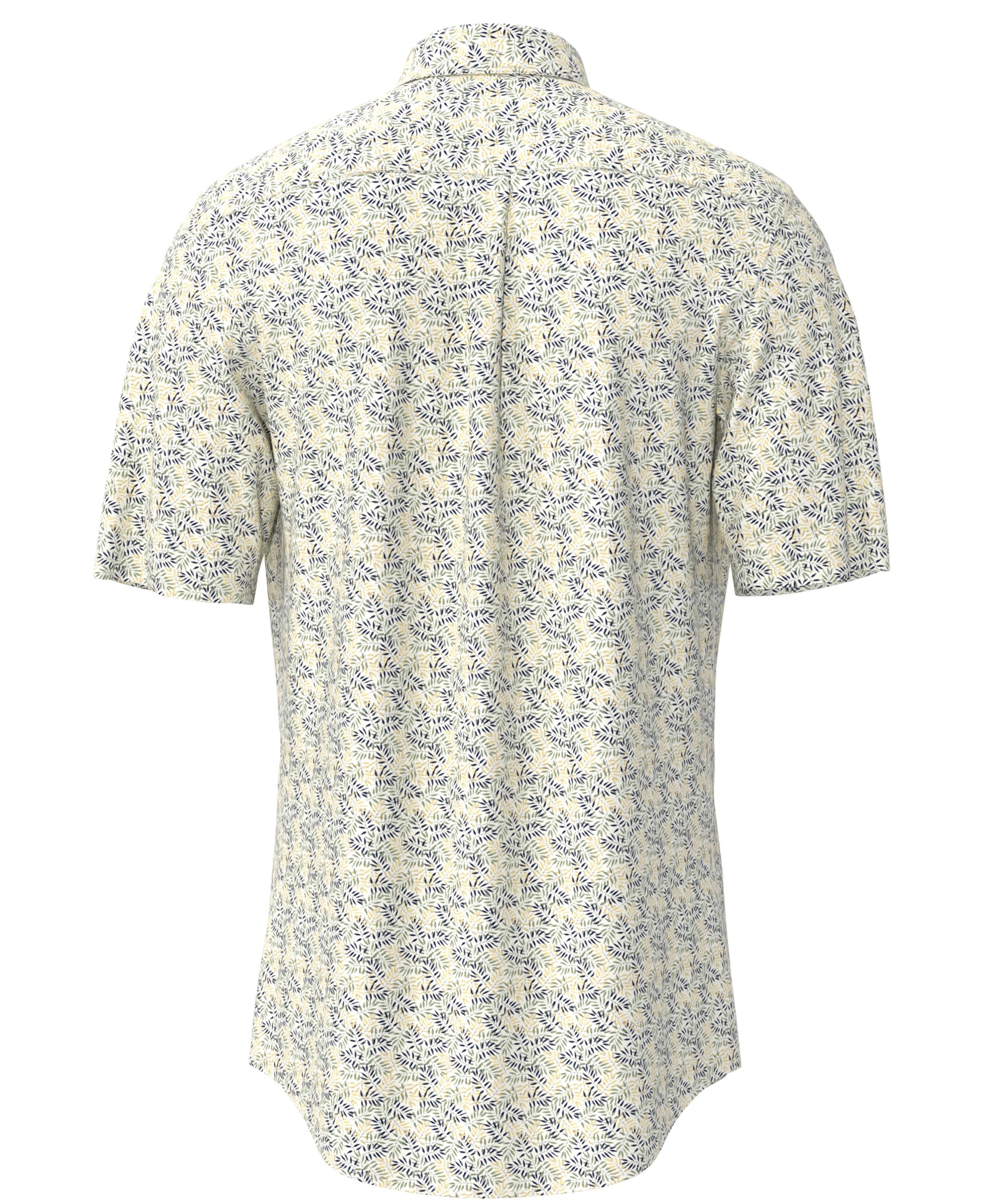 Summer Flower Print Button down 1/2 - Pale Yellow