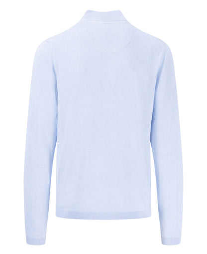 Troyer Zip Air Cotton Jumper - Summer Breeze