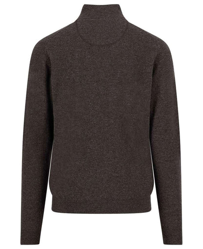 Troyer-Zip Lambswool - Dark Chocolate