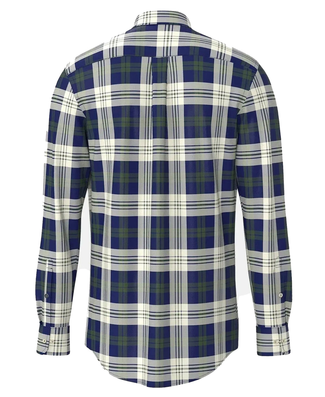 Washed Oxford Check Shirt - Dark Leaf