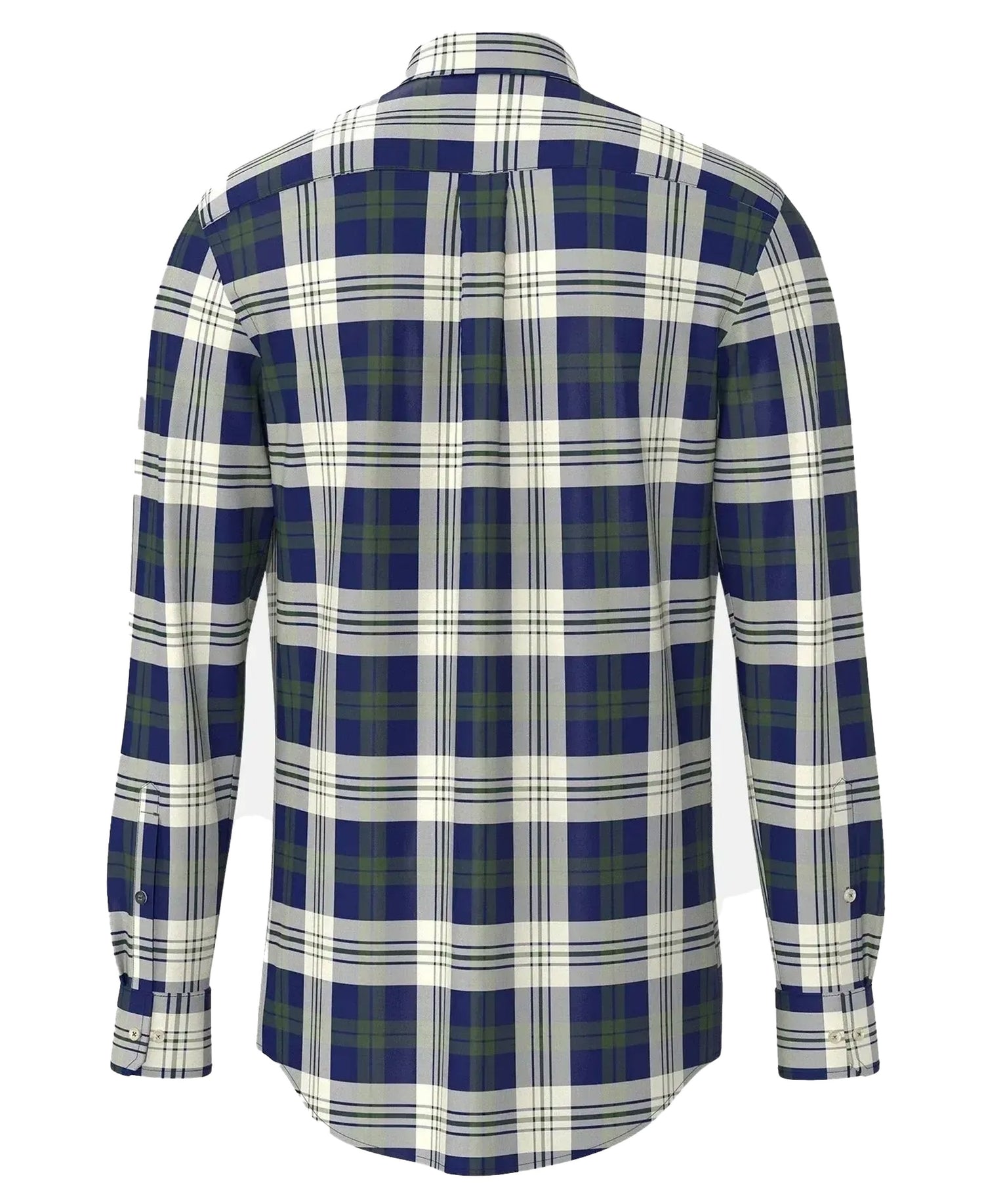 Washed Oxford Check Shirt - Dark Leaf