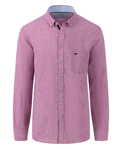 Pure Linen Shirt - Dusty Lavender