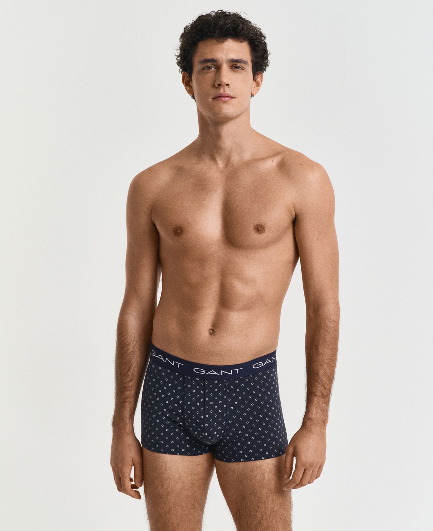 3-Pack Micro Print Trunks - Evening Blue