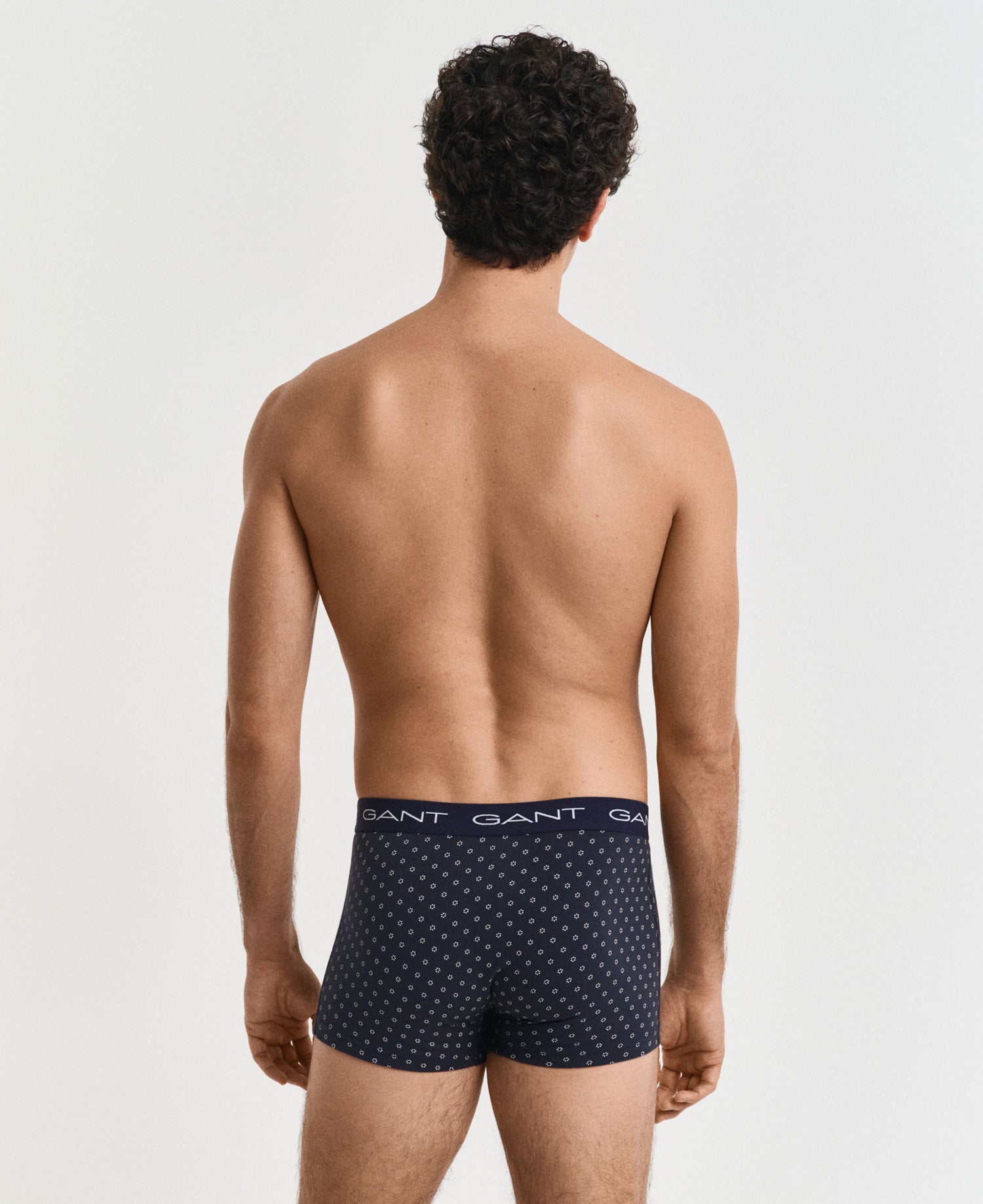 3-Pack Micro Print Trunks - Evening Blue