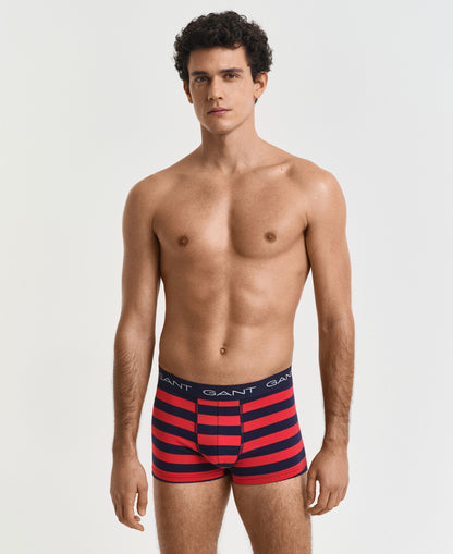 3-Pack Striped Trunks - Evening Blue