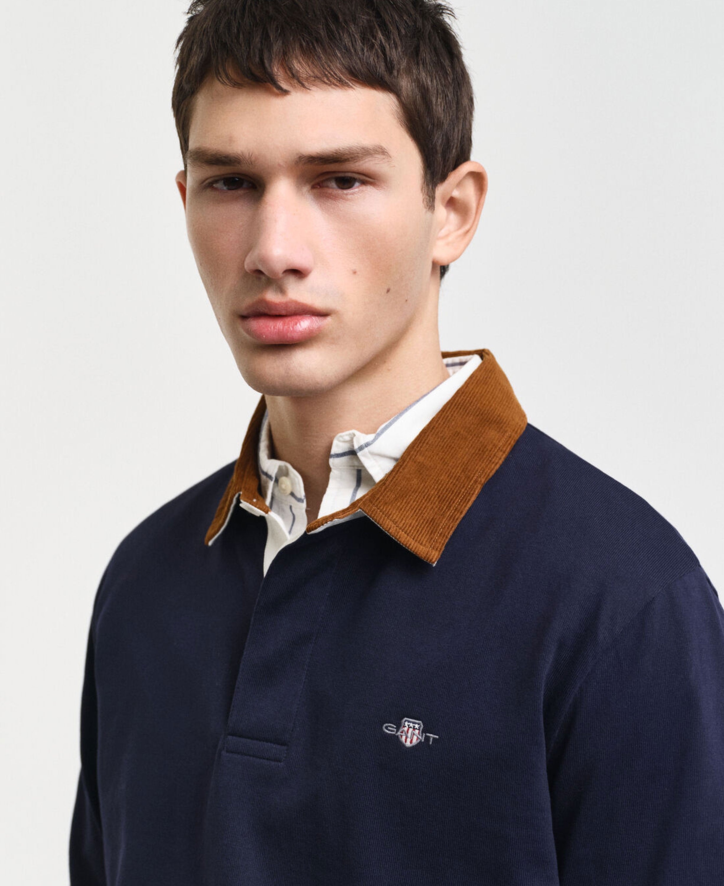 Cord Collar Heavy Rugger - Evening Blue