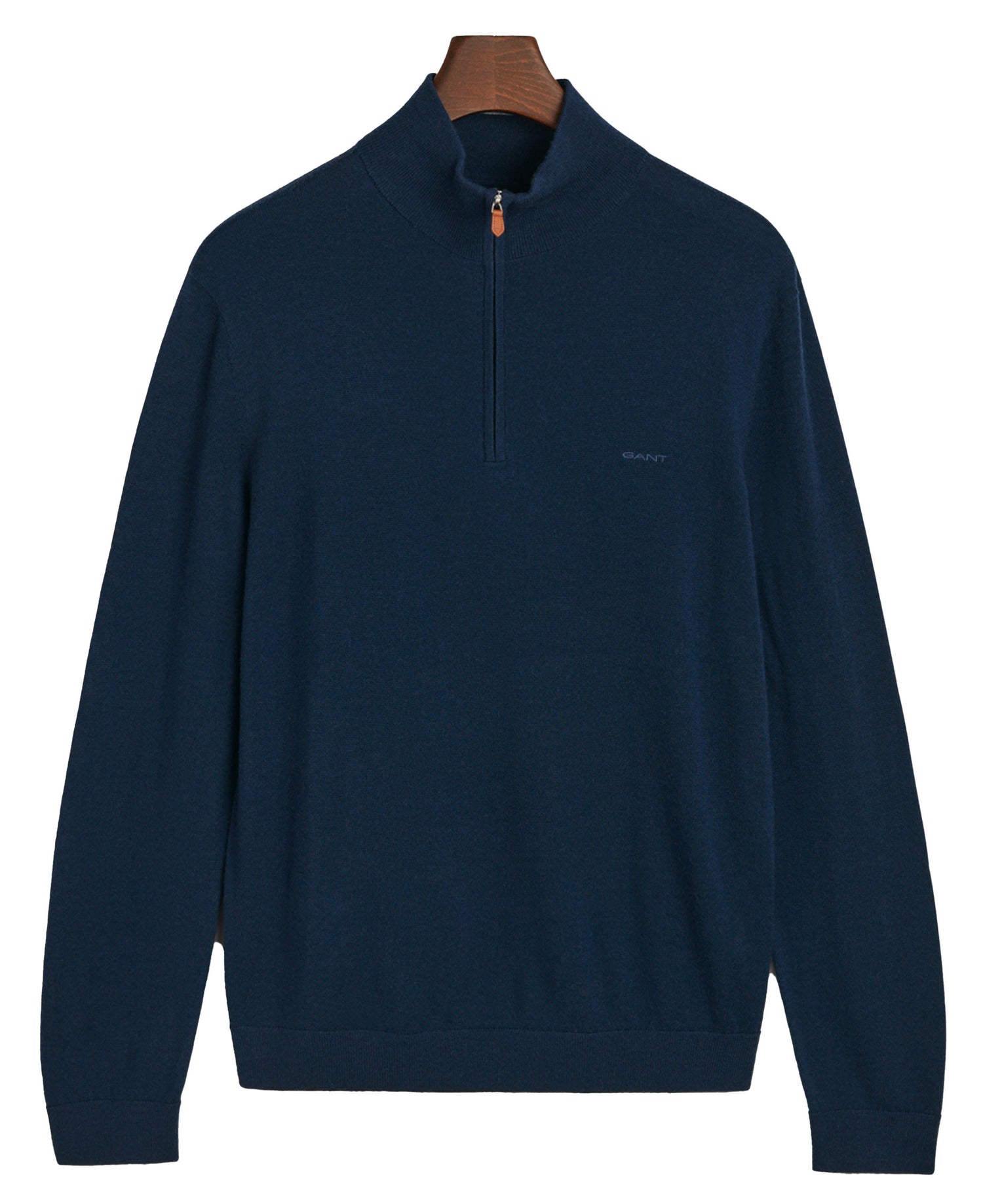 Extra Fine Merino Wool Half Zip Sweater - Marine