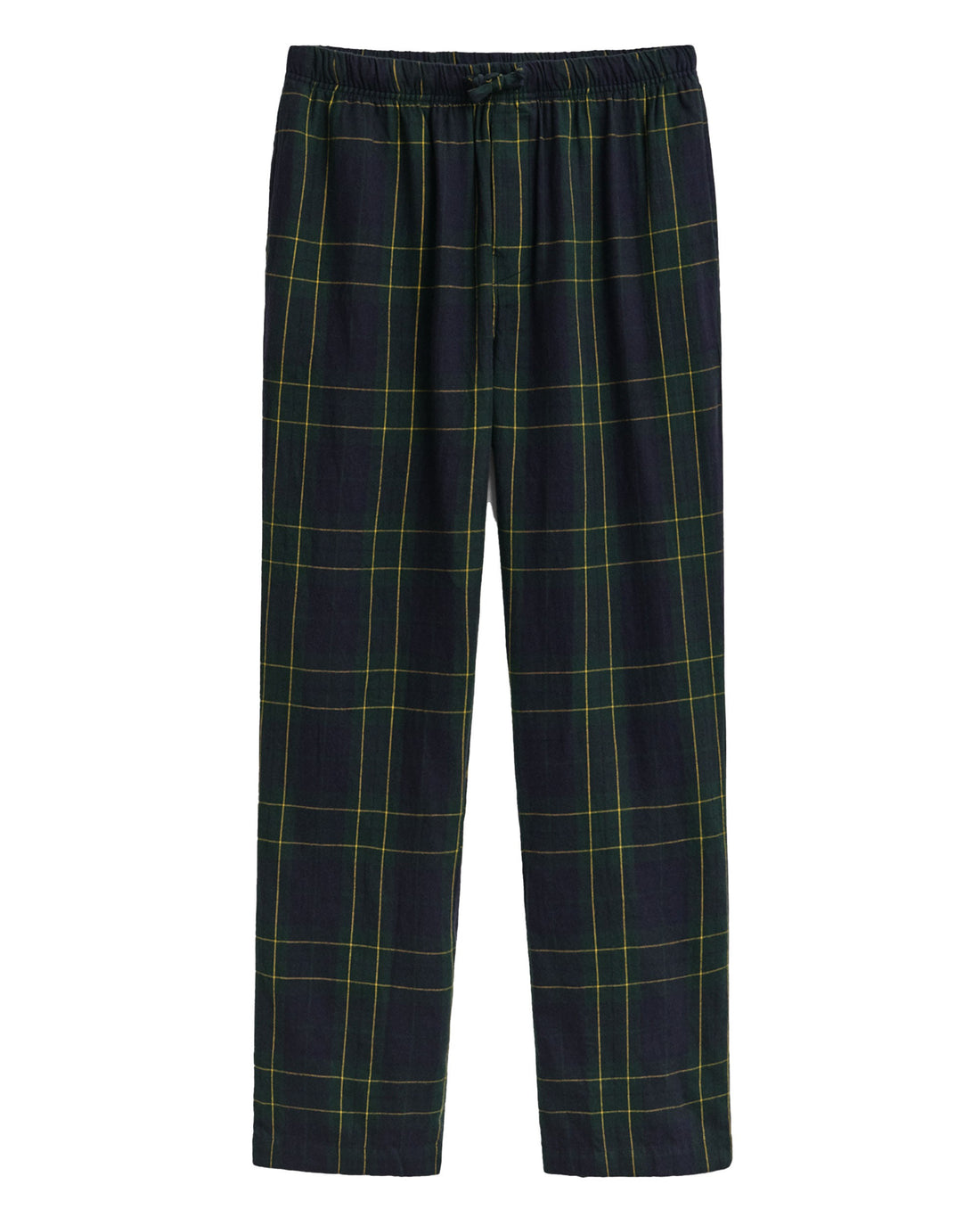 Flannel Check Pants - Forest Green