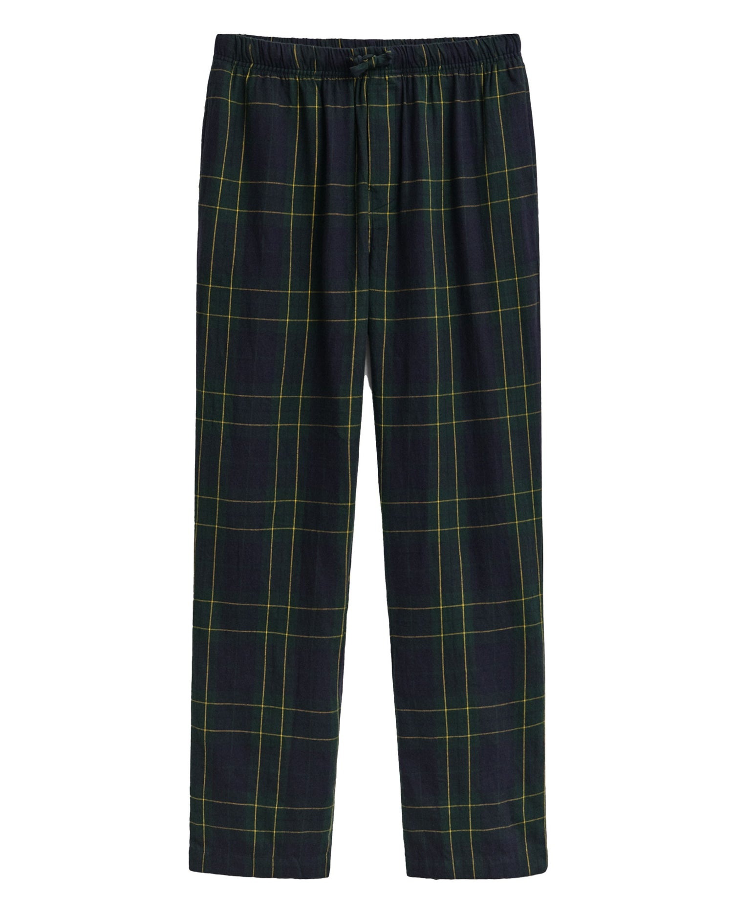 Flannel Check Pants - Forest Green