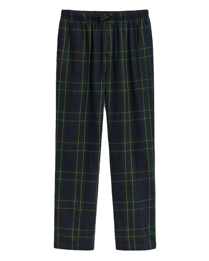 Flannel Check Pants - Forest Green