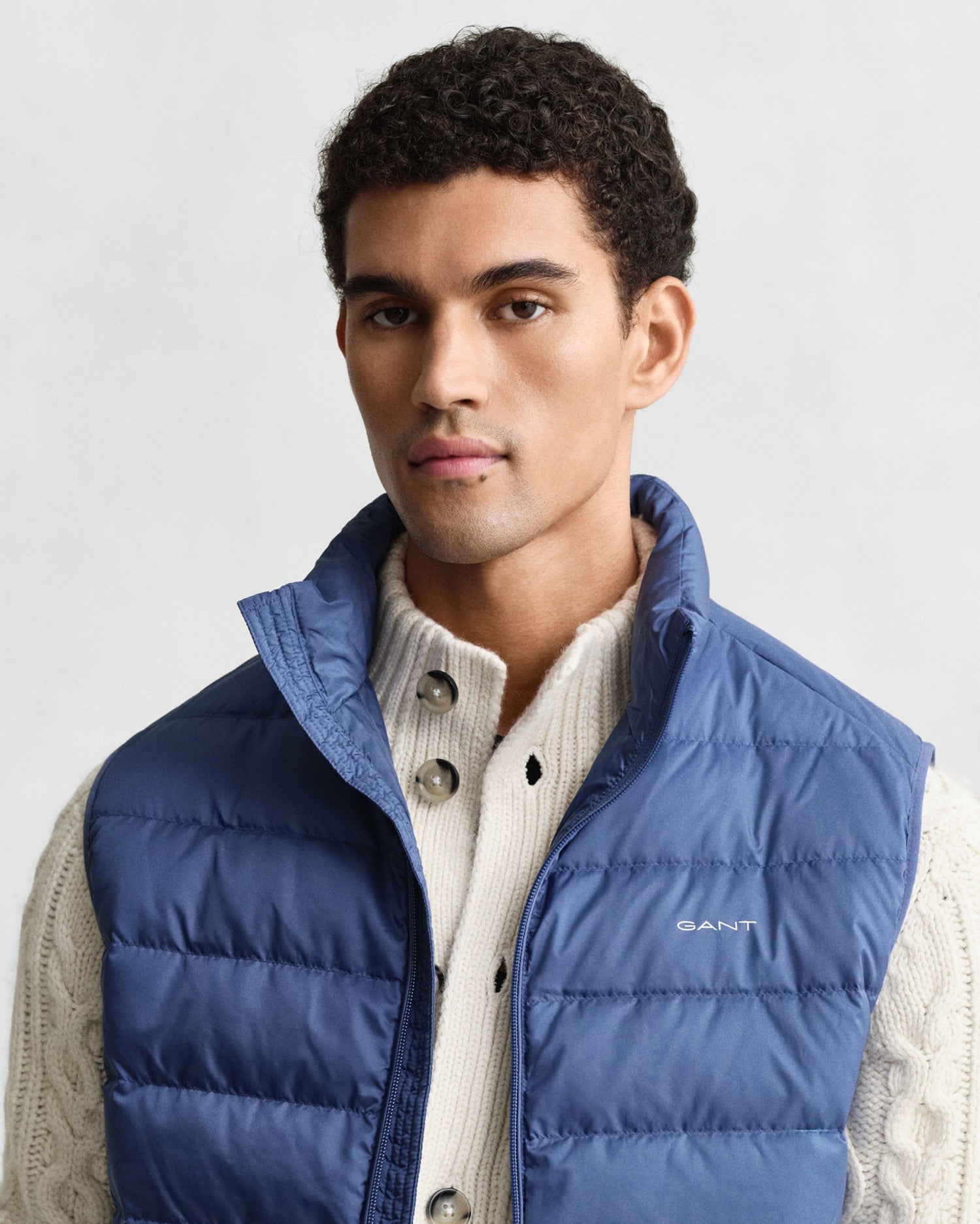 Light Down Vest - Vintage Blue