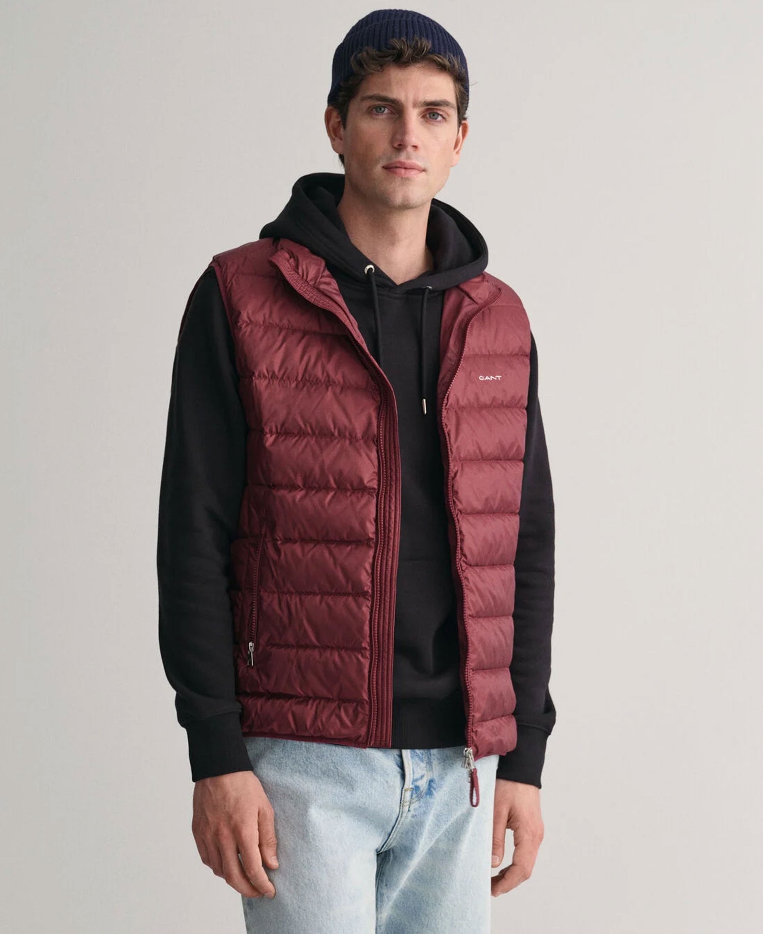 Light Down Gilet - Wine Red