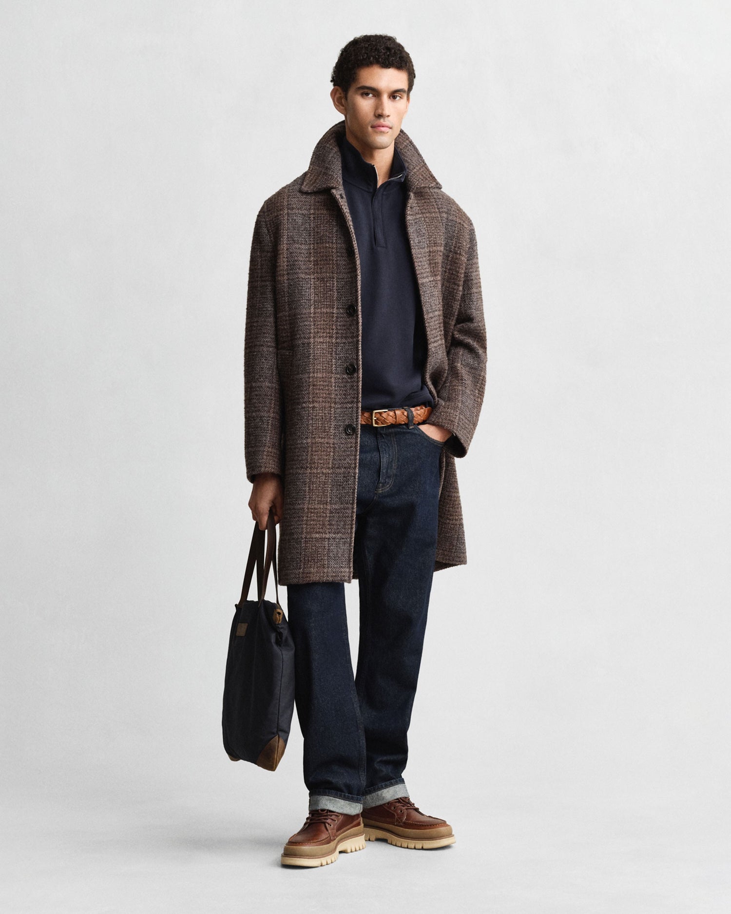 Light Sacker Rib Half-Zip Sweatshirt - Evening Blue