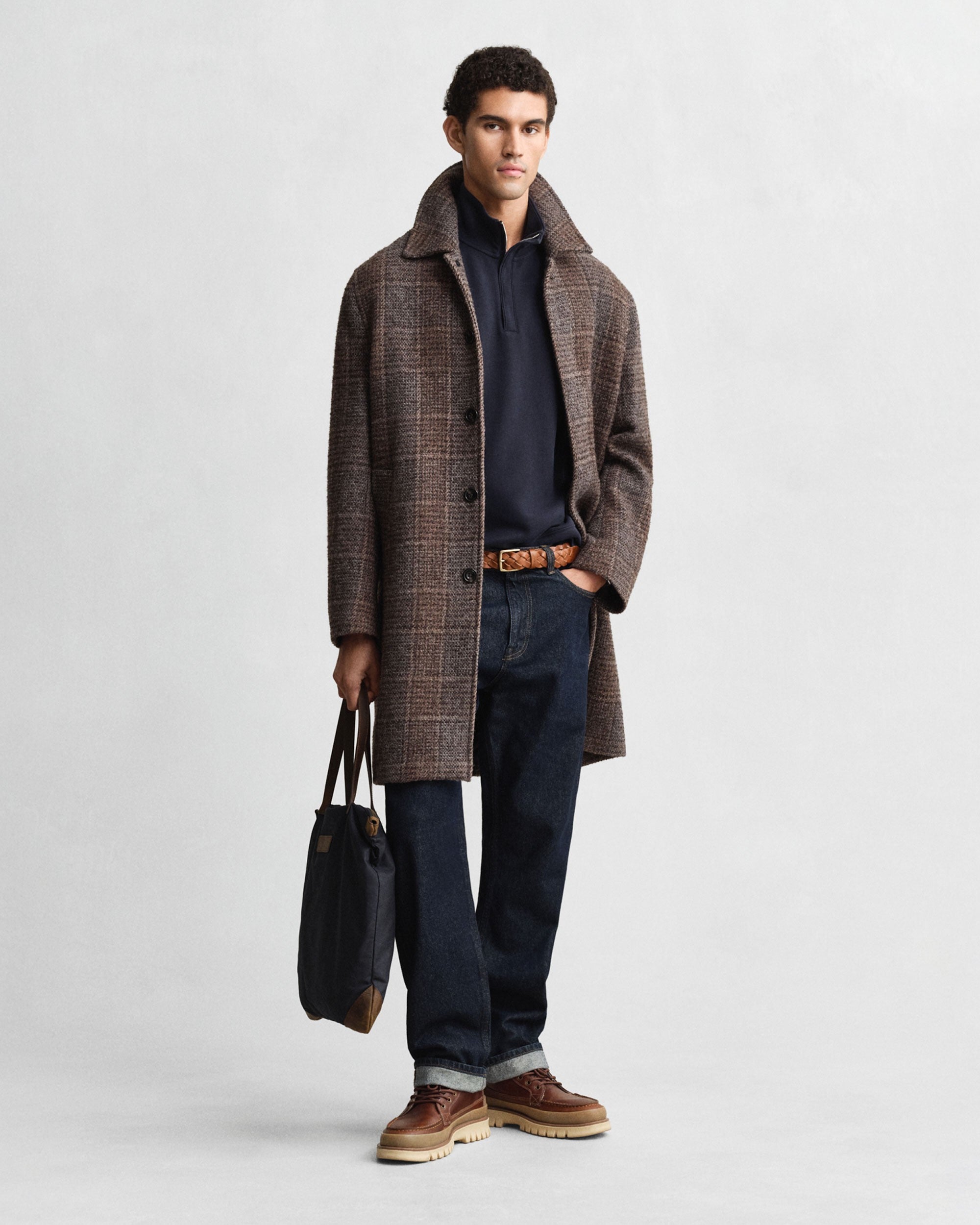 Light Sacker Rib Half-Zip Sweatshirt - Evening Blue