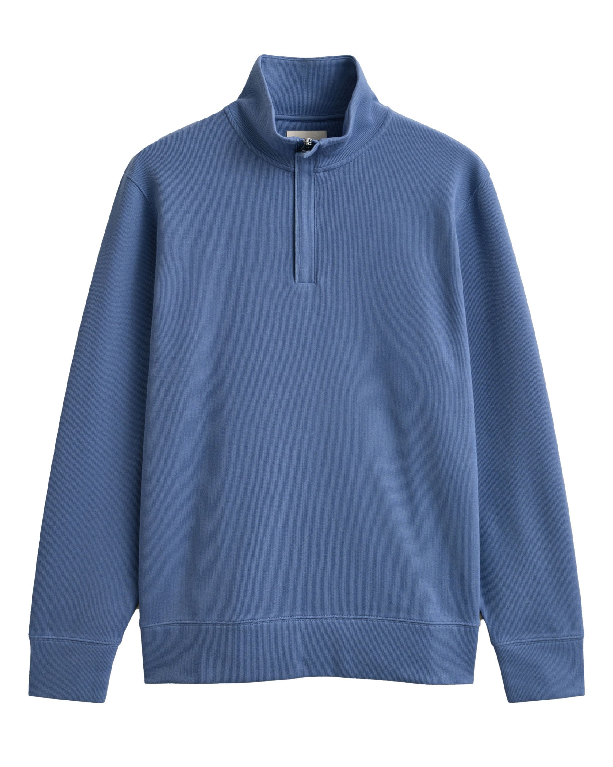 Light Sacker Rib Half-Zip Sweatshirt - Faded Denim