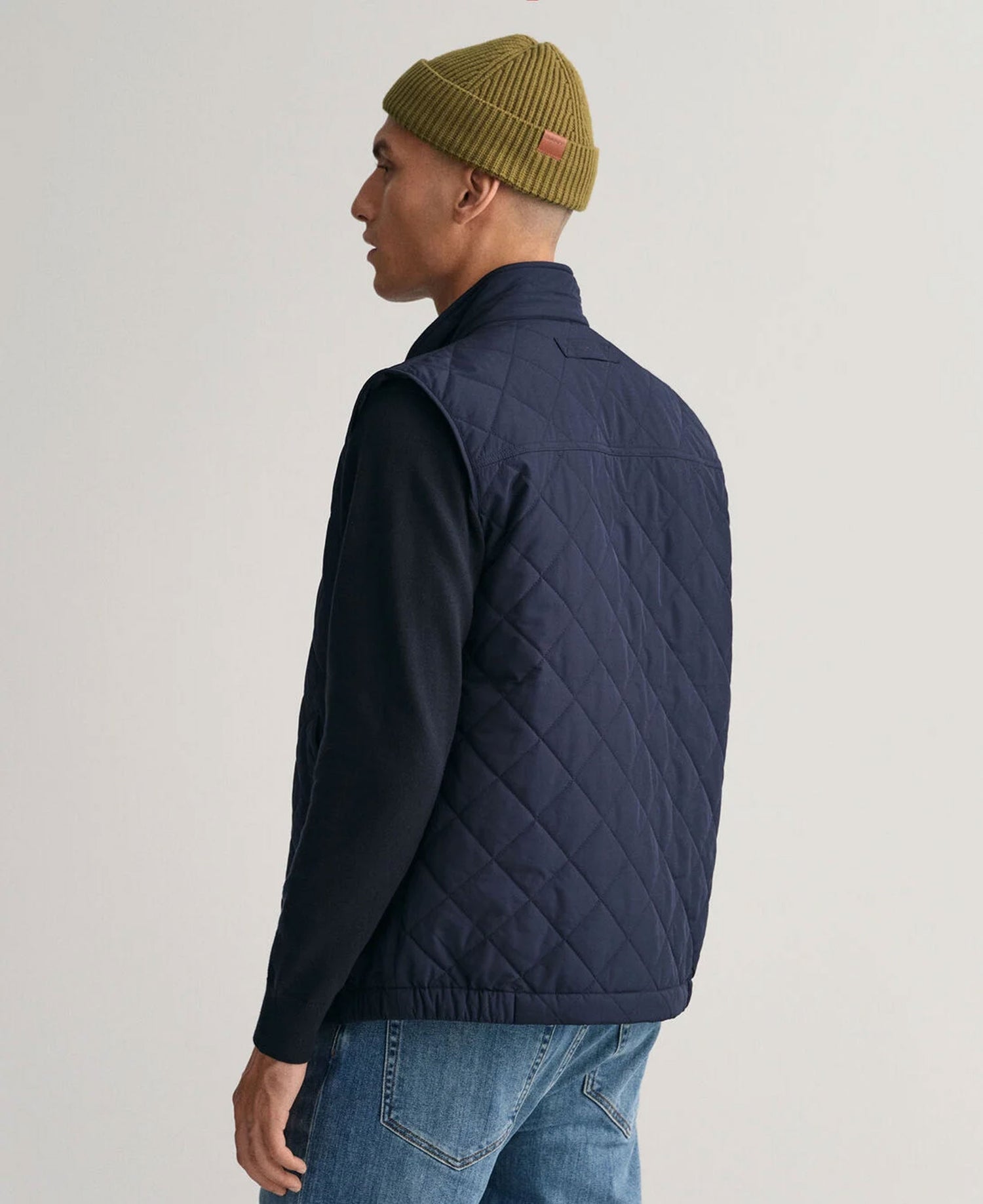 Quilted Windcheater Vest - Evening Blue