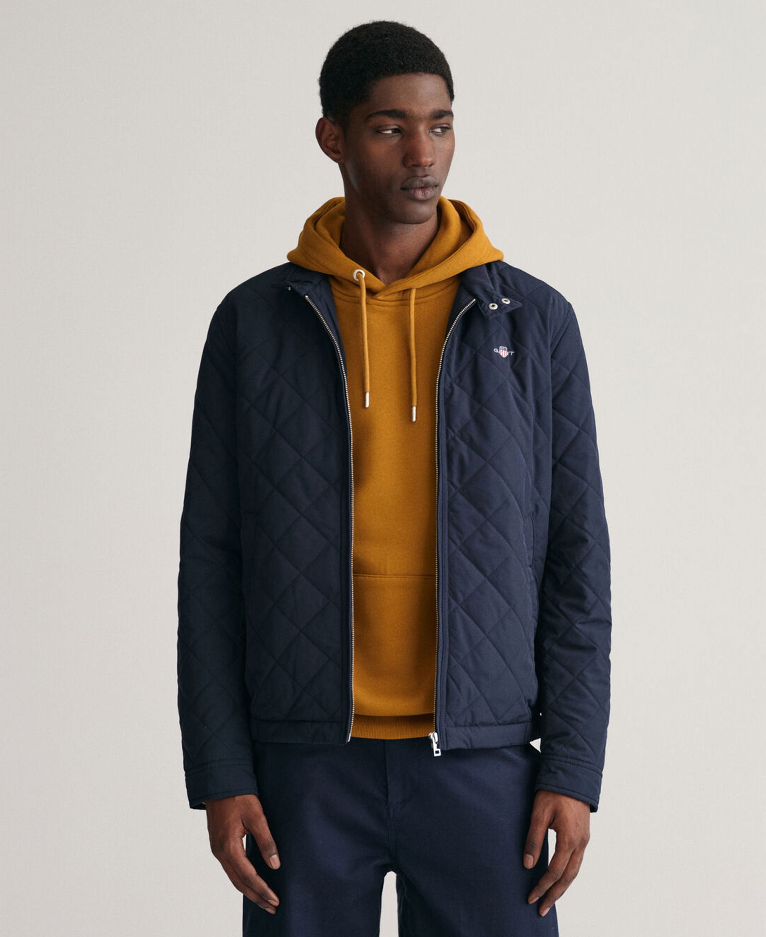 Quilted Windcheater - Evening Blue