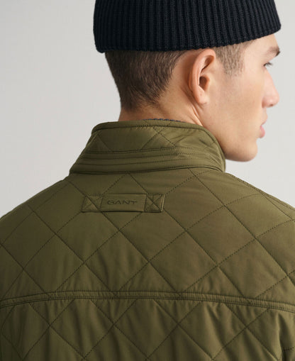 Quilted Windcheater Vest - Juniper Green