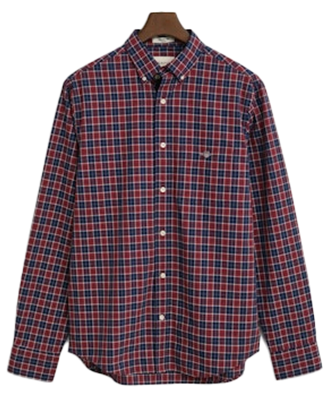 Reg Classic Poplin Check - Plumped Red