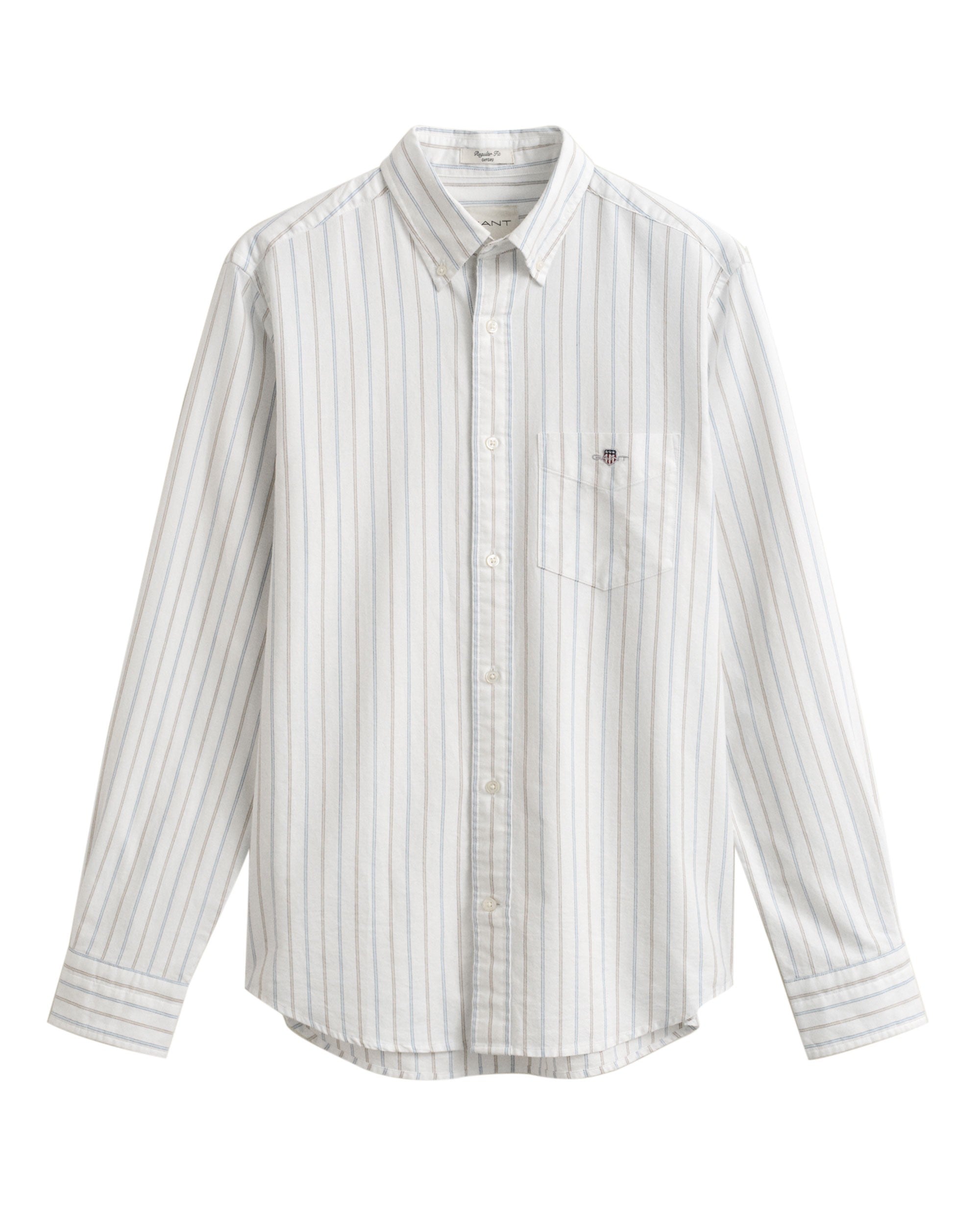 Regular Fit Classic Oxford Stripe Shirt - White