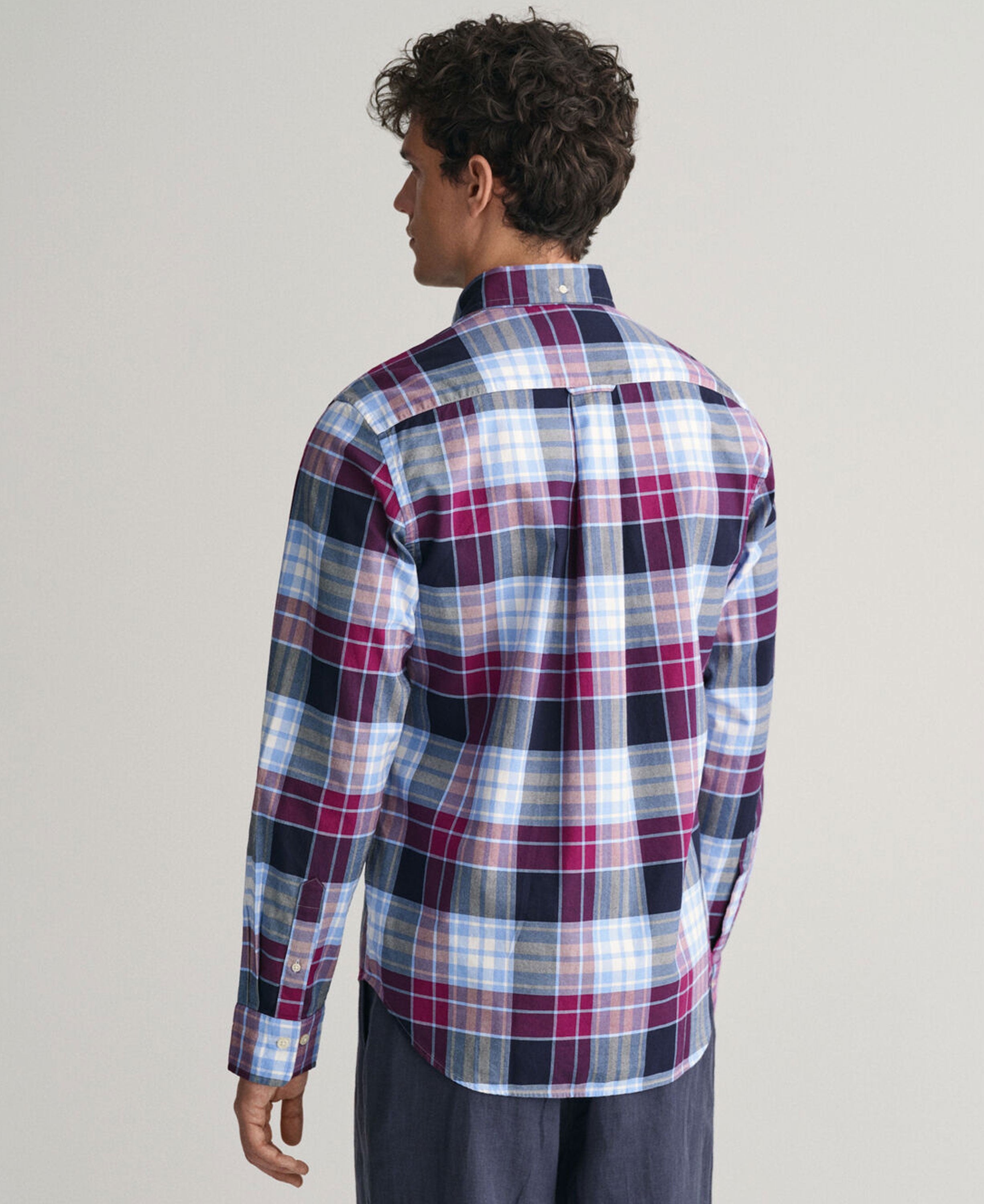 Regular Fit Archive Oxford Check Shirt - Beautyberry Purple