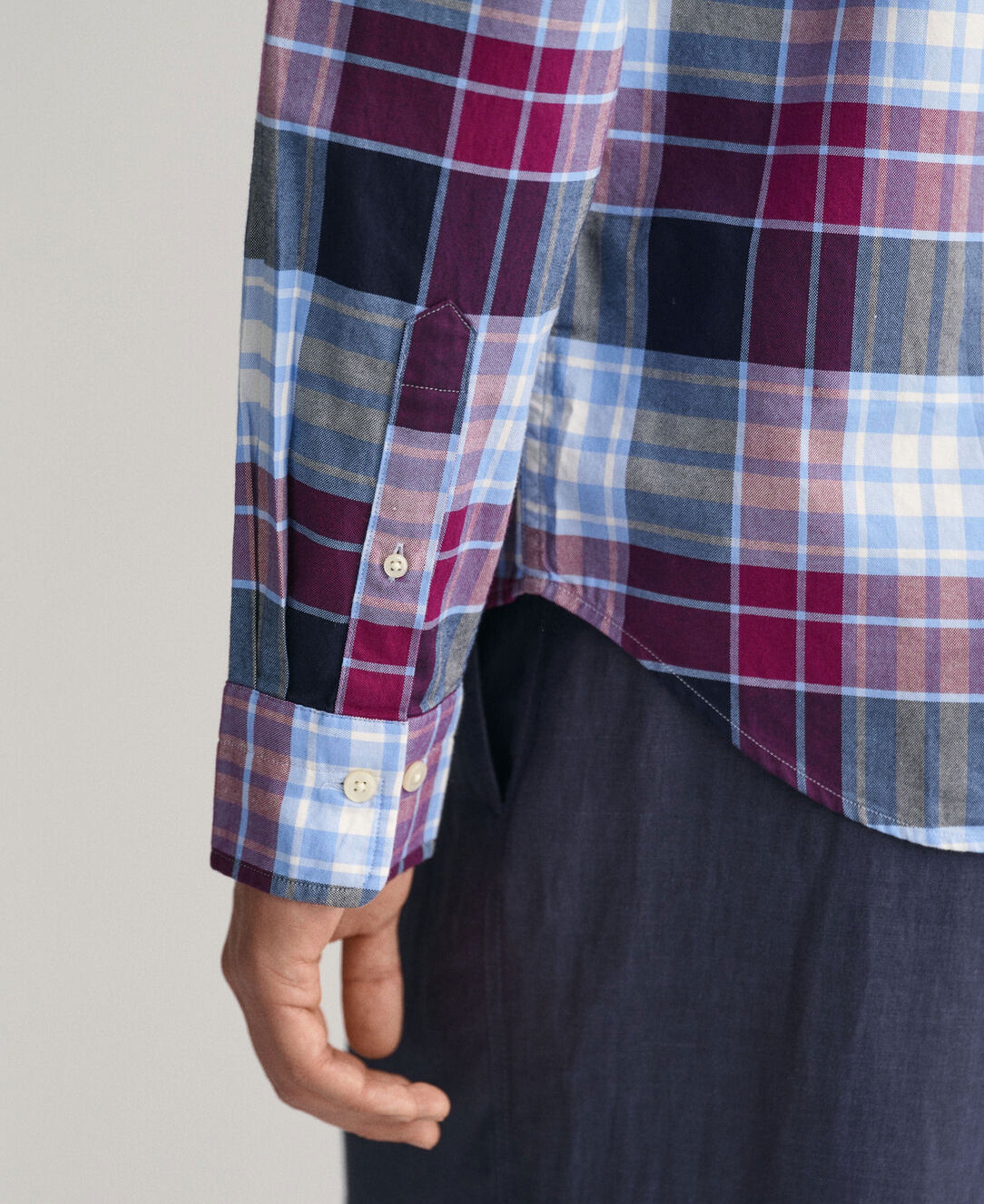 Regular Fit Archive Oxford Check Shirt - Beautyberry Purple