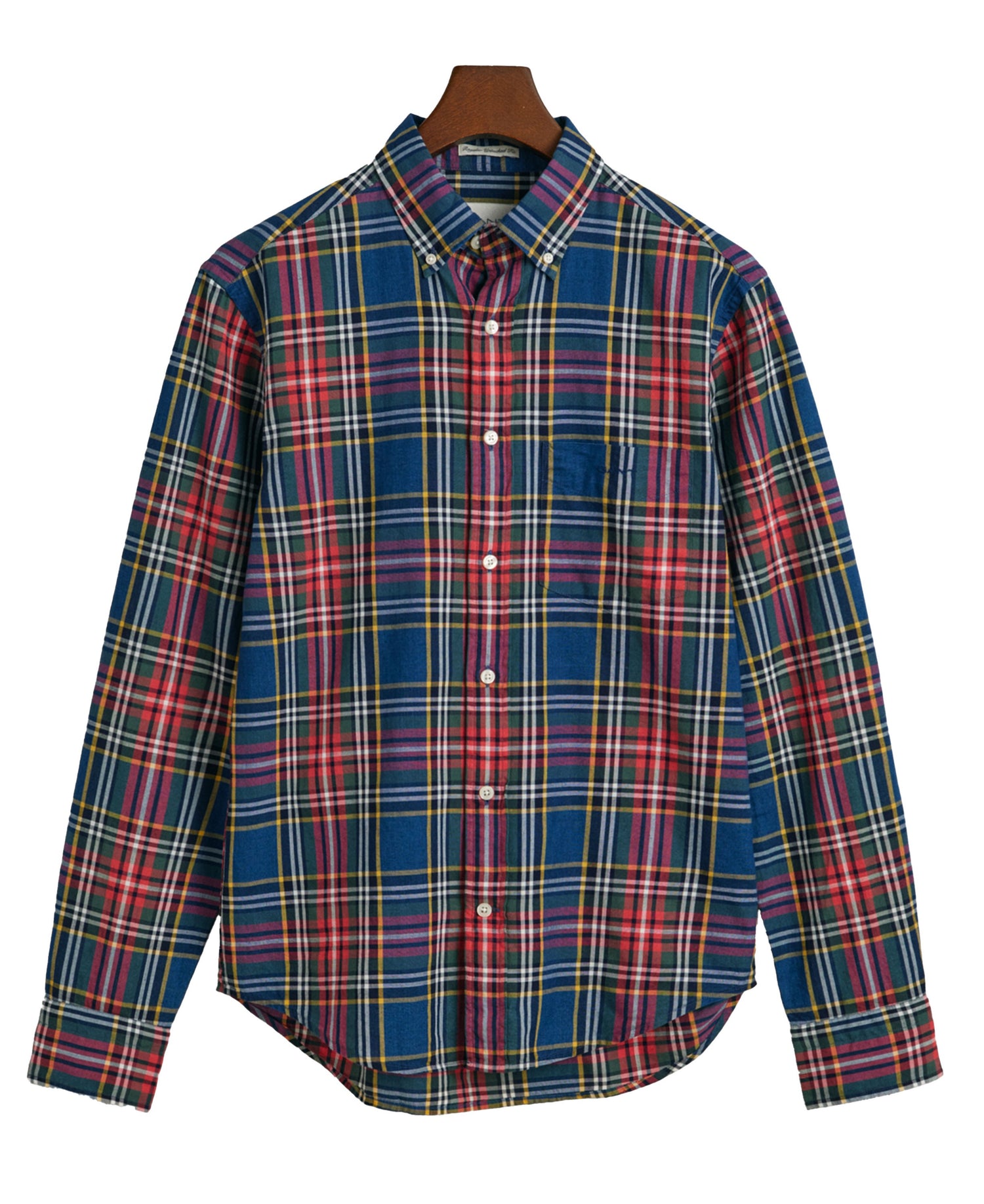 Regular Fit Indigo Check Shirt - Indigo