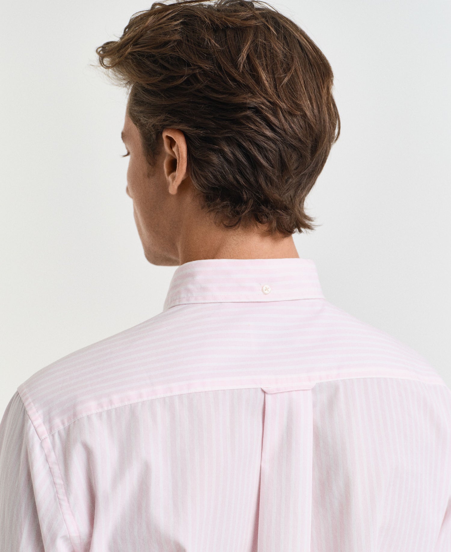 Regular Fit Classic Poplin Stripe Shirt - Light Pink