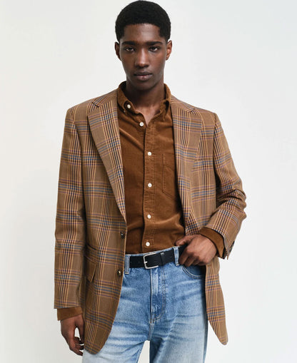 Regular Fit Corduroy Shirt - Cacao Brown