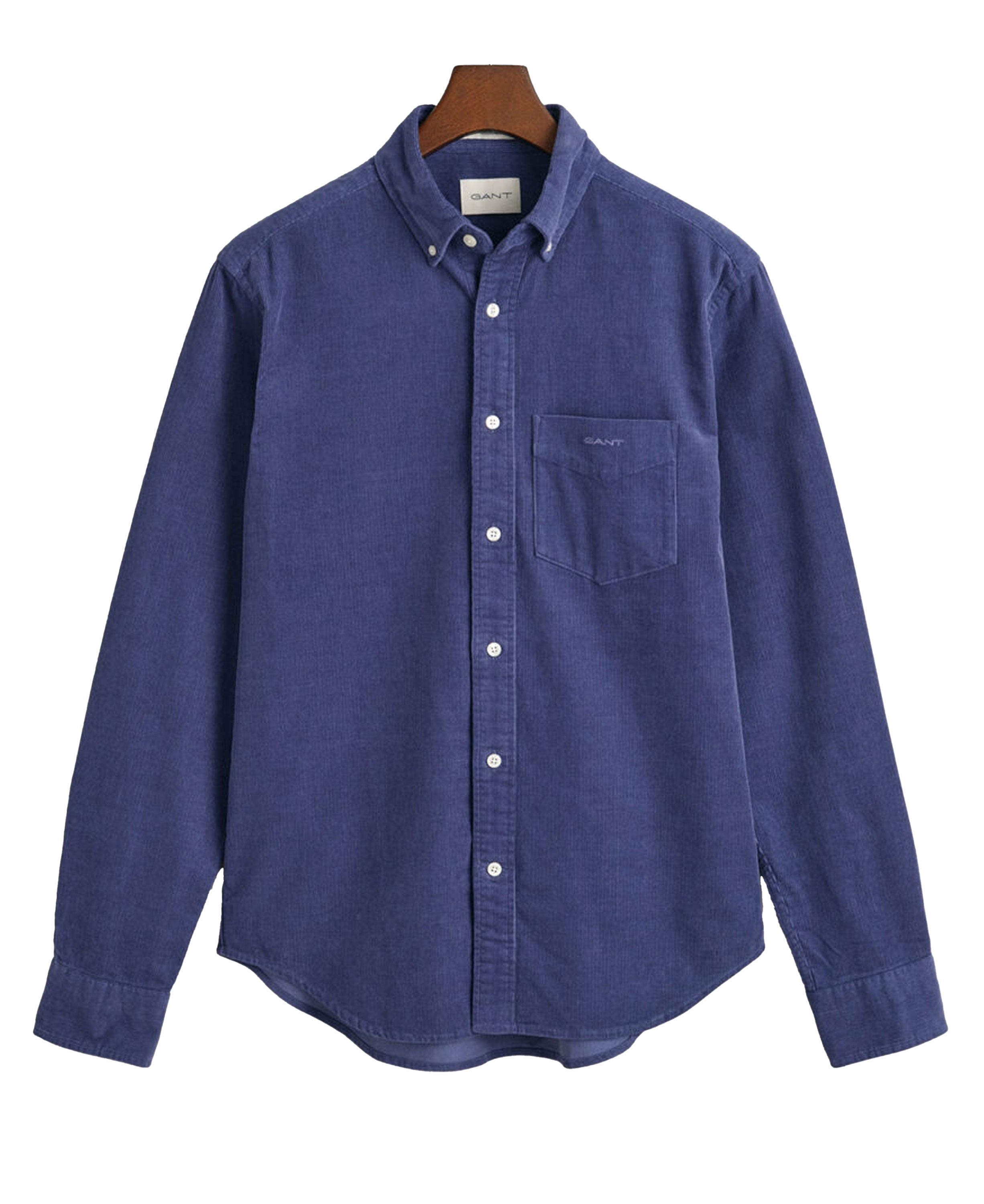 Regular Fit Corduroy Shirt - Dusty Navy