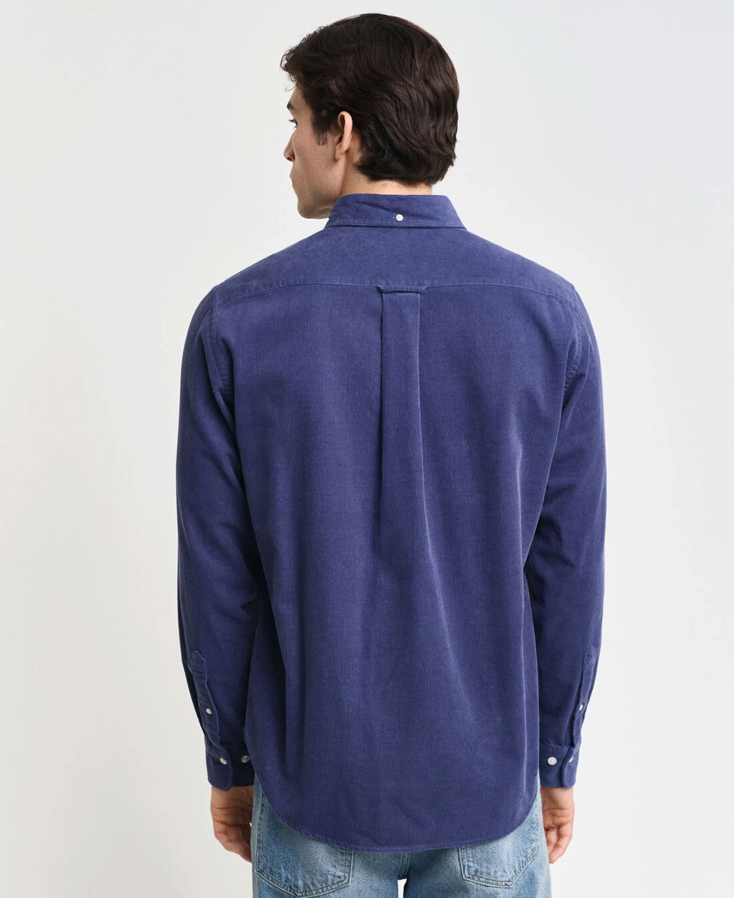 Regular Fit Corduroy Shirt - Dusty Navy