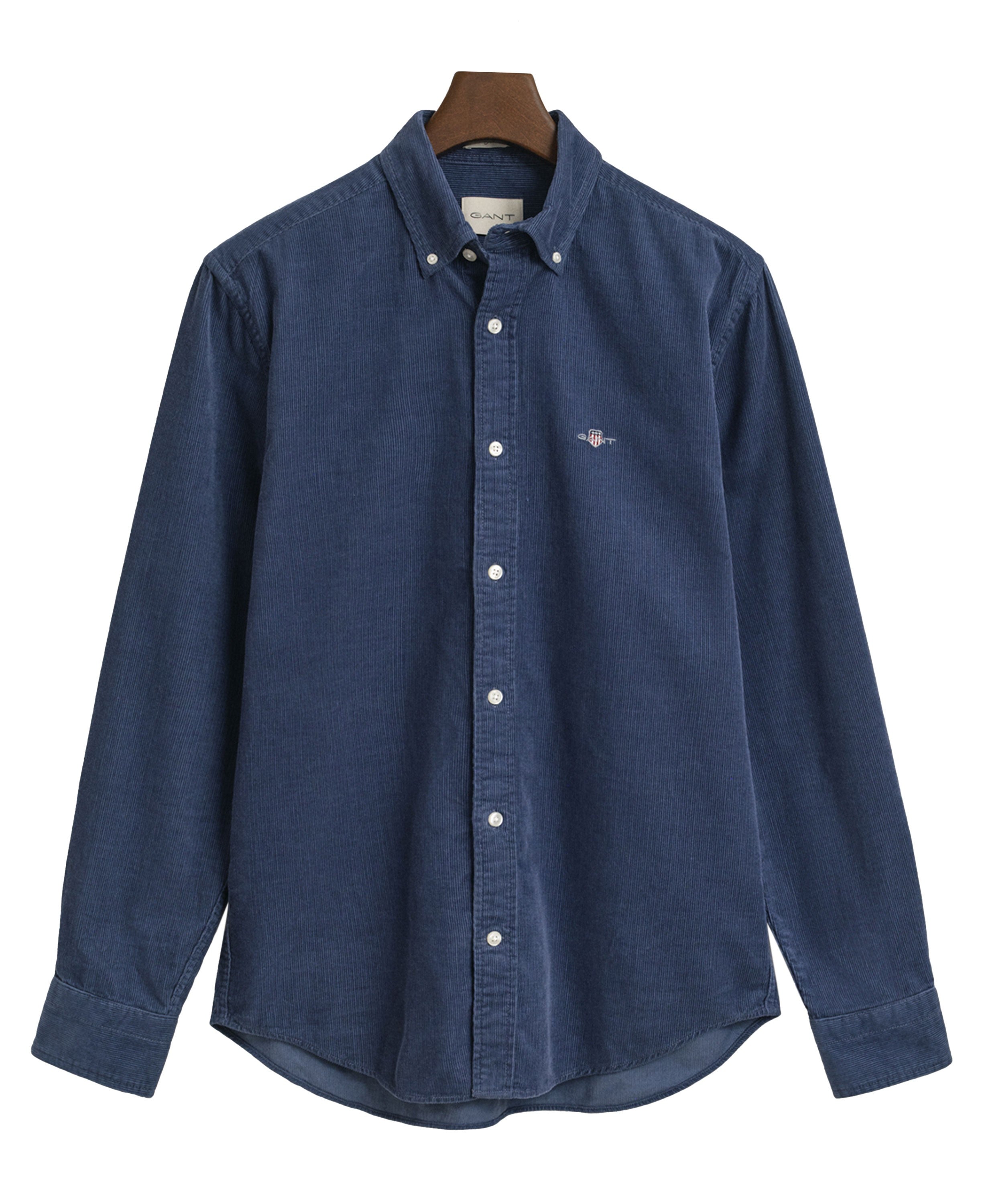 Regular Fit Corduroy Shirt - Naval Blue