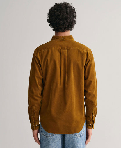 Regular Fit Corduroy Shirt - Woody Brown