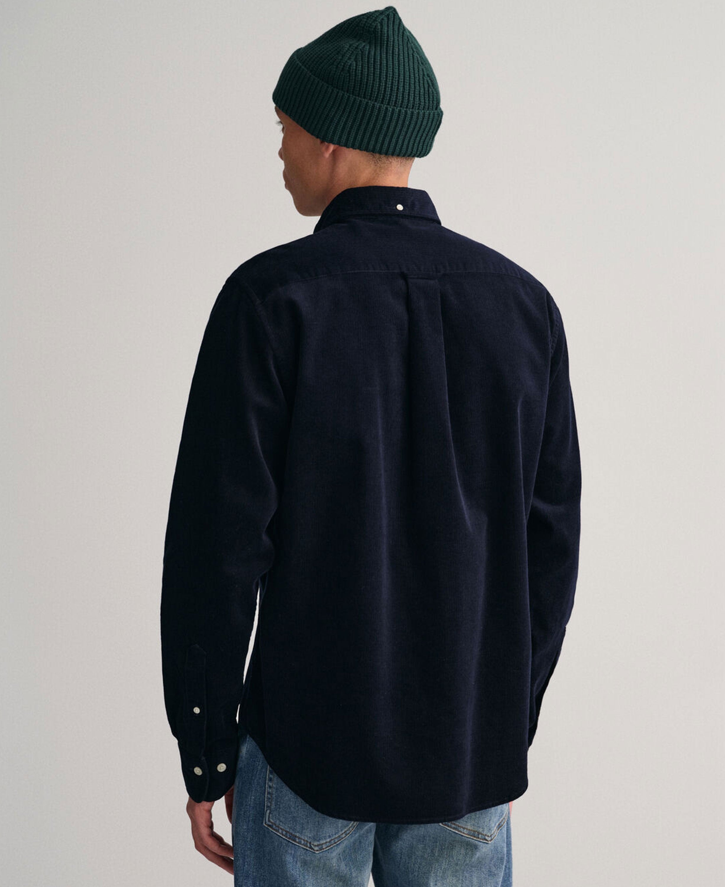 Regular Fit Corduroy Shirt - Evening Blue